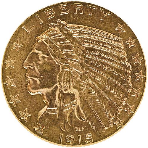 U.S. 1915 INDIAN $5 GOLD COIN