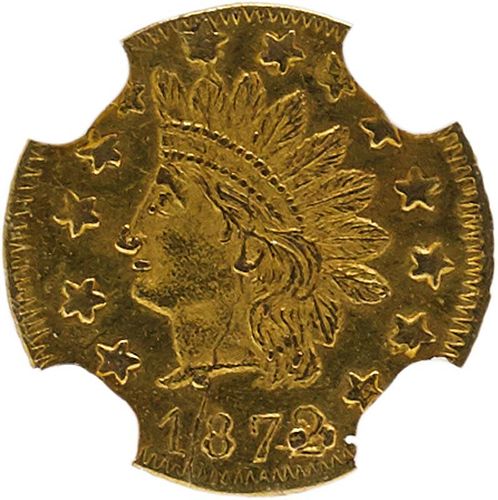 U.S. 1872 CALIFORNIA 50C GOLD COIN