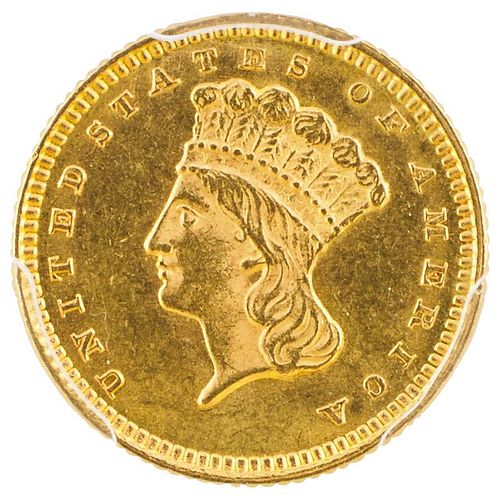 U.S. 1873 INDIAN PRINCESS $1 GOLD COIN