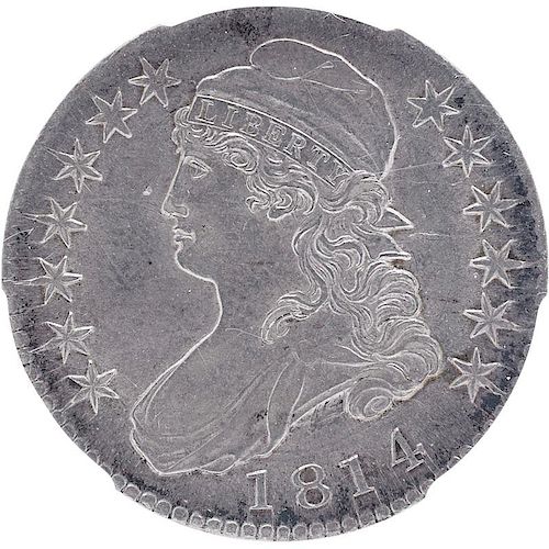 U.S. 1814 CAPPED BUST 50C COIN