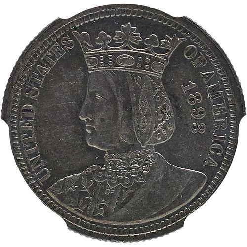 U.S. 1893 ISABELLA COMMEMORATIVE 25C COIN