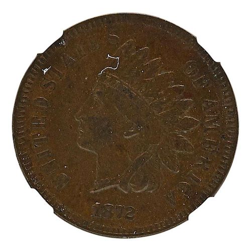 U.S. 1872 INDIAN HEAD 1C COIN