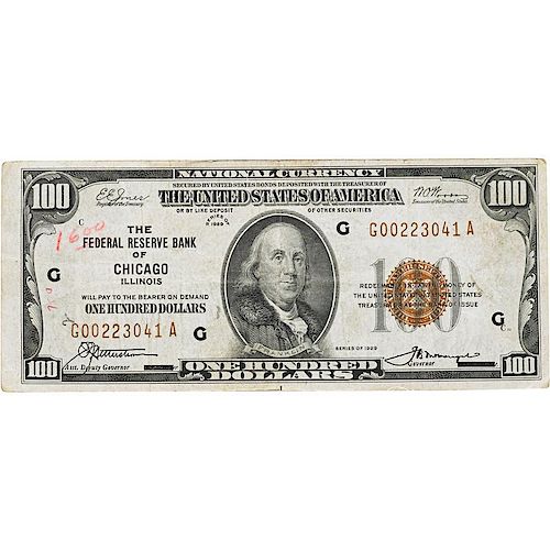 U.S. SERIES 1929 CHICAGO NATIONAL NOTES