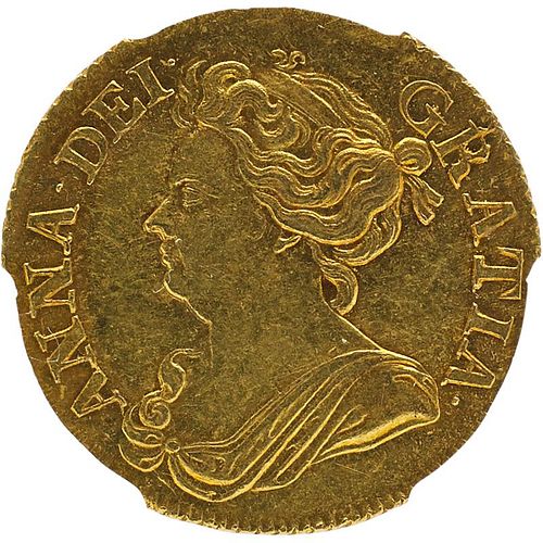 1710 GREAT BRITAIN GOLD GUINEA COIN