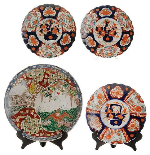 Four Pieces Imari Porcelain