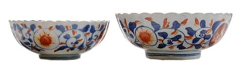 Two Japanese Imari Porcelain Bowls
