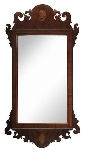 Federal Inlaid Mahogany Mirror