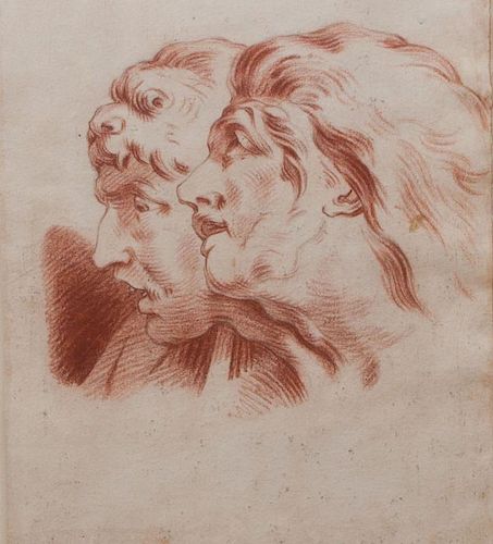 CONTINENTAL SCHOOL: STUDY OF A HEAD; HAND STUDY; AND TWO PROFILES