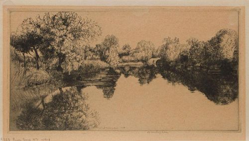 DONALD SHAW MACLAUGHLAN (1876-1938): RIVER SONG (NUMBER 1); LEAVES OF ASOLO; TREES AND REFLECTIONS; GWINEAR FIELDS; THE CHAPE