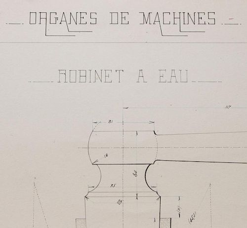 FERNAND BARGE: ORGANE MECANIQUE: CLÉ; AND ORGANES DE MACHINES: ROBINET A EAU