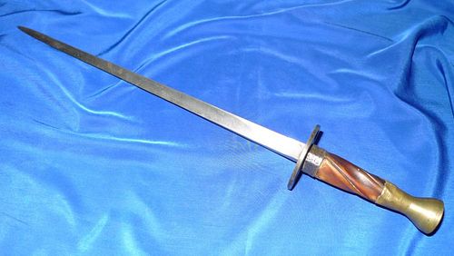 Vintage Hand Made Unusual Dagger 17" in Length