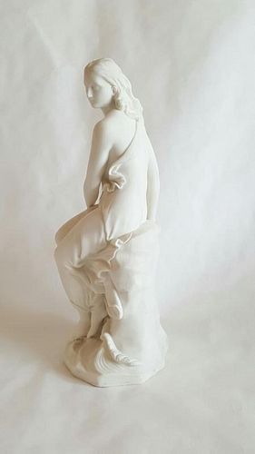 Fine antique Italian Bisque Porcelain Statue