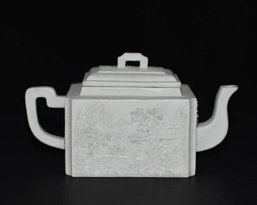 Chinese White Porcelain Teapot
