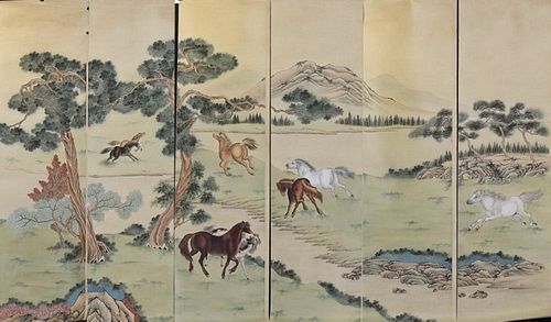 Set of Chinese Ink/Color Painting
