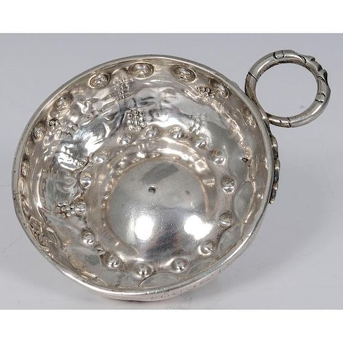 French Silver Wine Tasting Cup