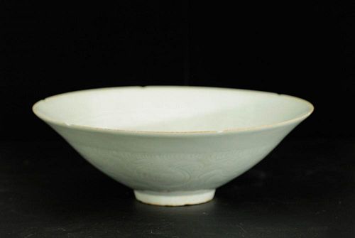 Chinese White Glazed WaWa Bowl