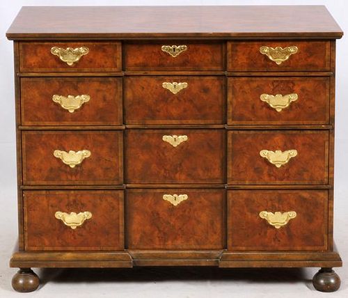 BAKER WILLIAM & MARY STYLE CHEST OF DRAWERS