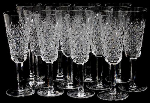 WATERFORD 'ALANA' CRYSTAL CHAMPAGNE FLUTES