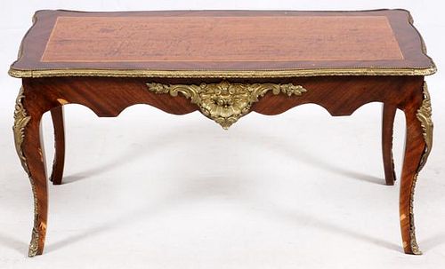 FRENCH LOUIS XV STYLE FRUITWOOD COCKTAIL TABLE