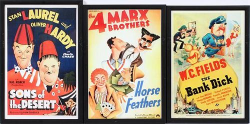 W.C. FIELDS MARX BRO LAUREL AND HARDY LITHOGRAPHS