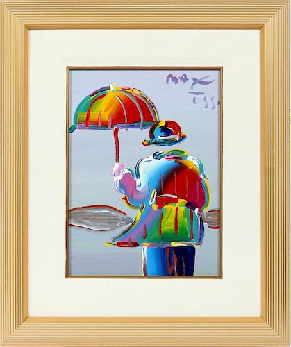 PETER MAX ACRYLIC ON CANVAS 1990