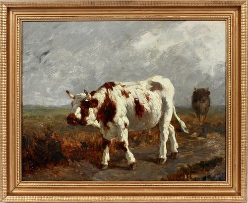 ATTRIBUTED TO CONSTANT TROYON OIL ON BOARD