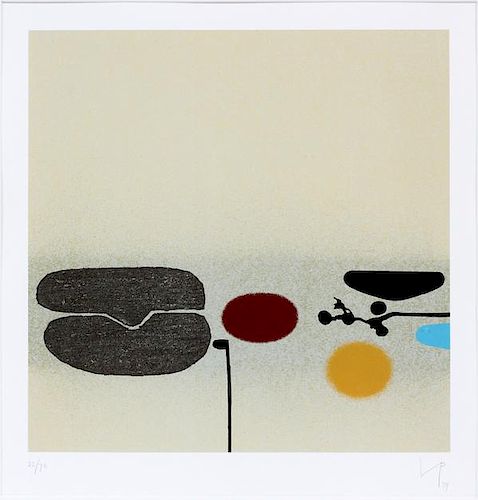 VICTOR PASMORE COLOR LITHOGRAPH 1979