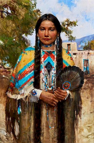 Cyrus Afsary | Bride by Taos Pueblo