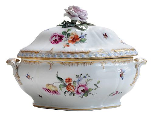 19th Century German Porcelain Tureen