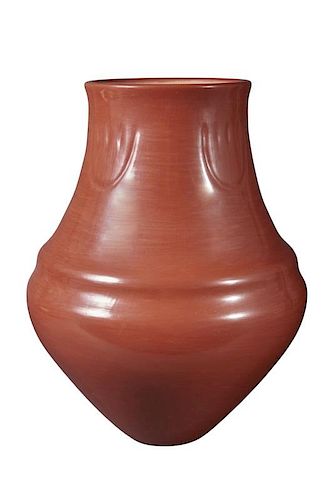 Lu Ann Tafoya | Santa Clara Pottery Bear Claw Redware Jar