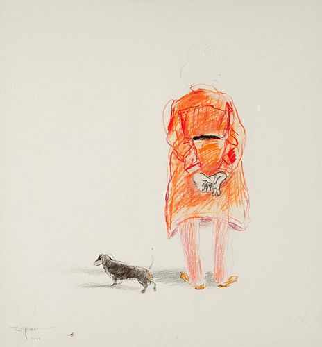 R.C. Gorman | Dorothy Brett and Her Dog