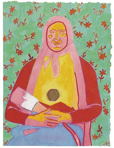 Aaron Freeland | Indian Woman with Red and Yellow Coat