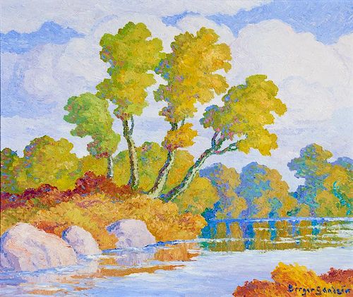 Birger Sandzen | Autumn (Smoky Hill River, Kansas)