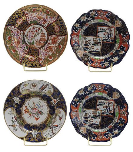 Four 19th Century English Plates