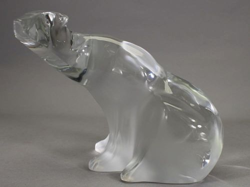 Signed, French Lalique Polar Bear
