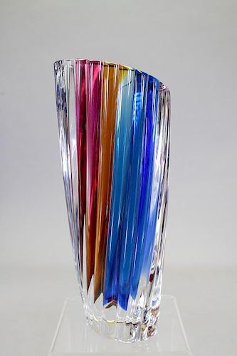 Signed Kosta Boda Glass Vase