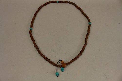 Pipal Tree Seed Beaded Necklace