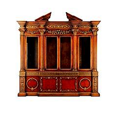 Palatial French Baroque Style Breakfront Cabinet