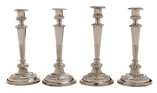 Set of Four English Silver Matthew
