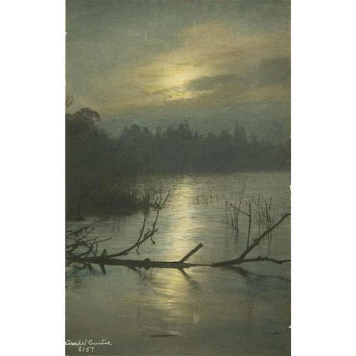 Asahel Curtis (1874-1941) Tinted Photograph - "Moonlight"