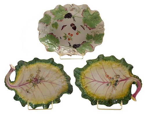 Chelsea Porcelain Plates &#38; Stand