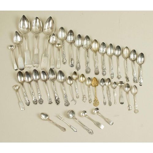 Assorted Sterling & Coin Silver Spoons