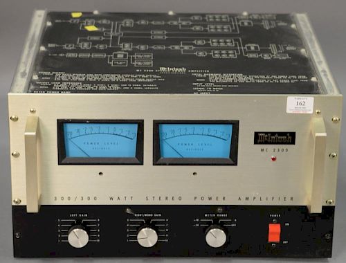 McIntosh MC2300 300/300 watt stereo power amplifier.