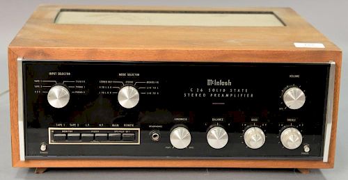 McIntosh C26 Solid State stereo preamplifier with original box.
