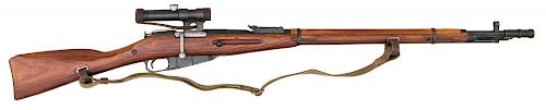 **Russian M91/30 Bolt Action Rifle with Scope