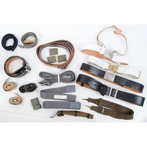 Lot of Military Belts and Pouches