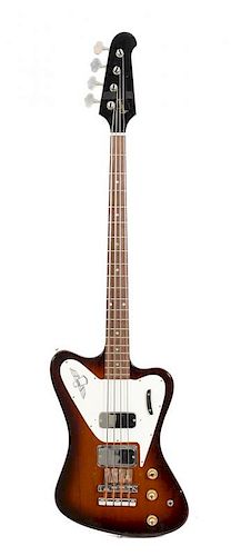 A Gibson Thunderbird Bass Guitar