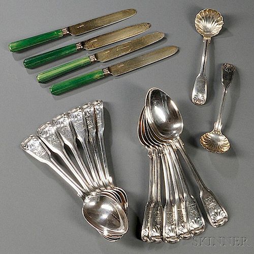 Group of Georgian-style Sterling Silver Flatware