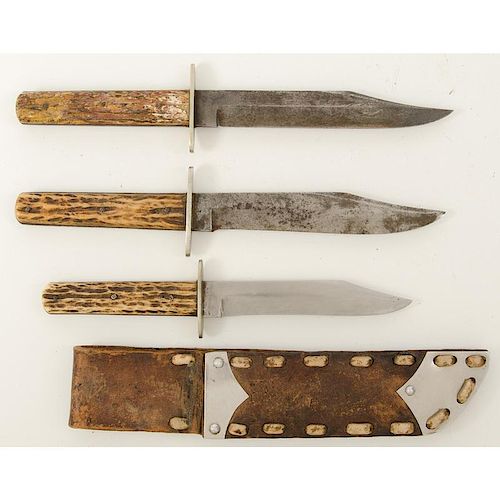 Lot of Three Sheffield Bowie Knives