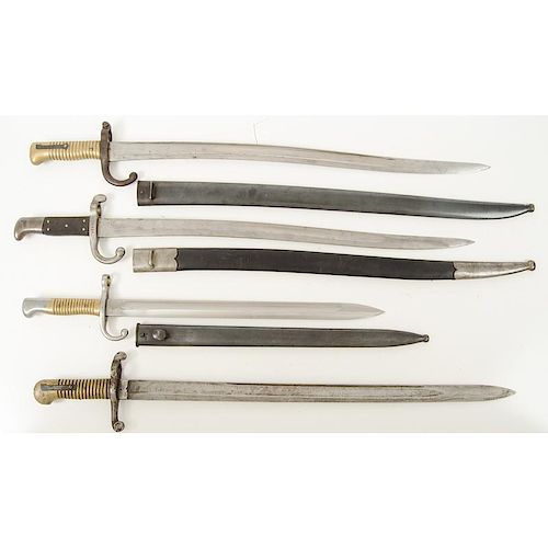 Lot of Four Sword Bayonets